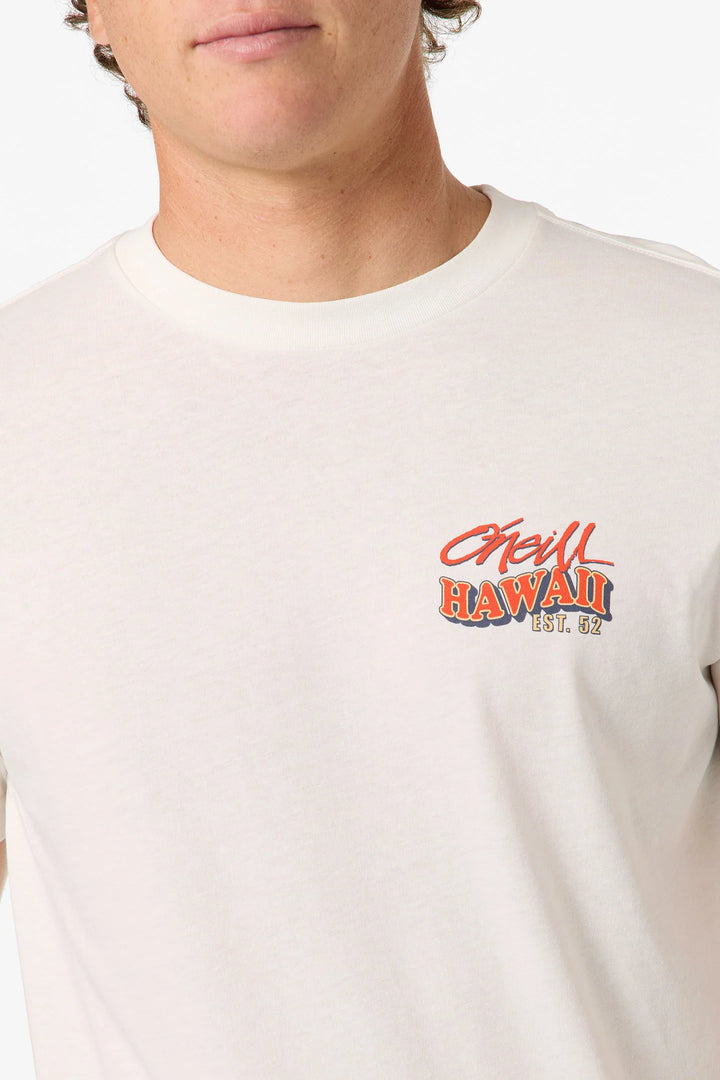 O'NEILL HAWAII SNACK TIME CLASSIC TEE - WHITE