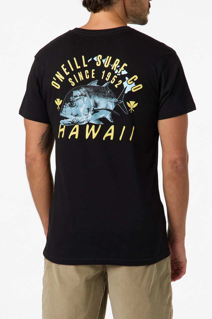 O'NEILL HAWAII TREVALLY CLASSIC TEE - BLACK