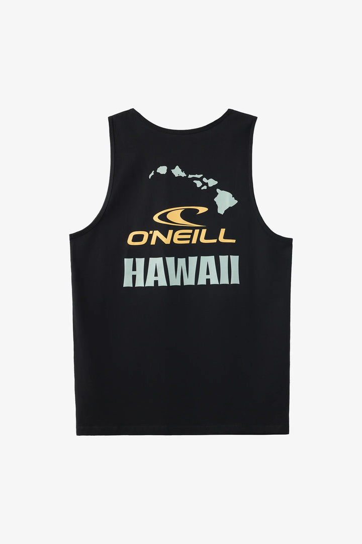 O'NEILL SQUARE UP HAWAII TANK - BLACK