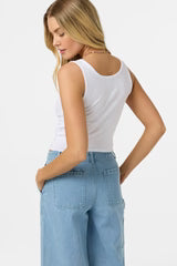 O'NEILL LEAH HAWAII SCOOPNECK WOMENS TANK - WHITE