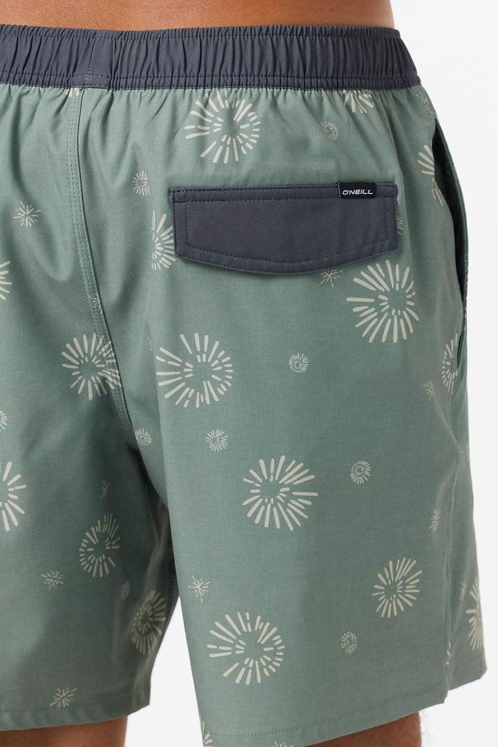 O'NEILL HERMOSA ELASTIC WAIST VOLLEY 17 - GREEN (SAG2)