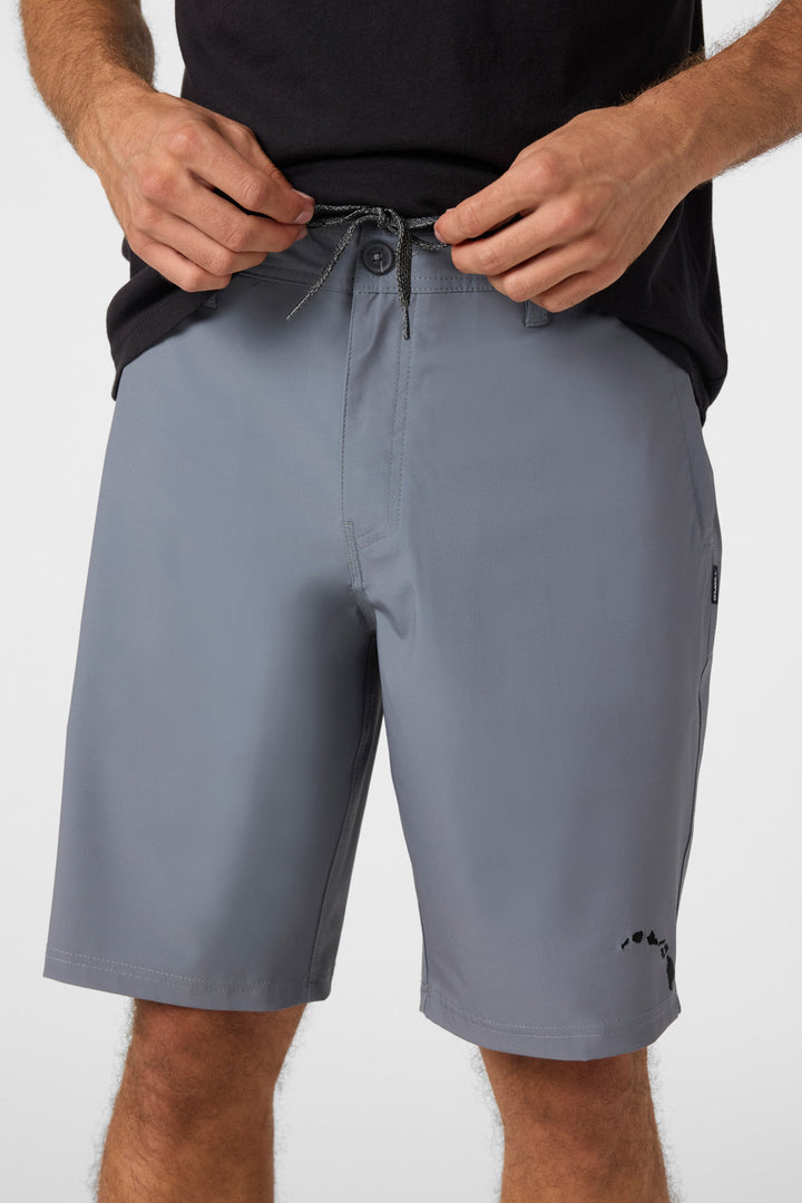 O'NEILL RESERVE SOLID HAWAII 20 HYBRID SHORT - GRAY