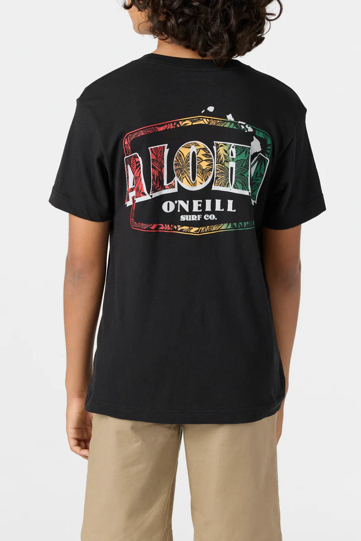 O'NEILL PALMS TEE BOYS - BLACK