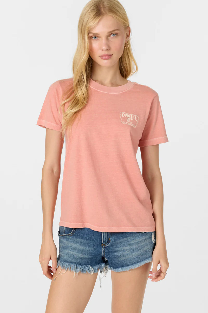 O'NEILL CORAL CREST WOMENS TEE - CANYON CLAY