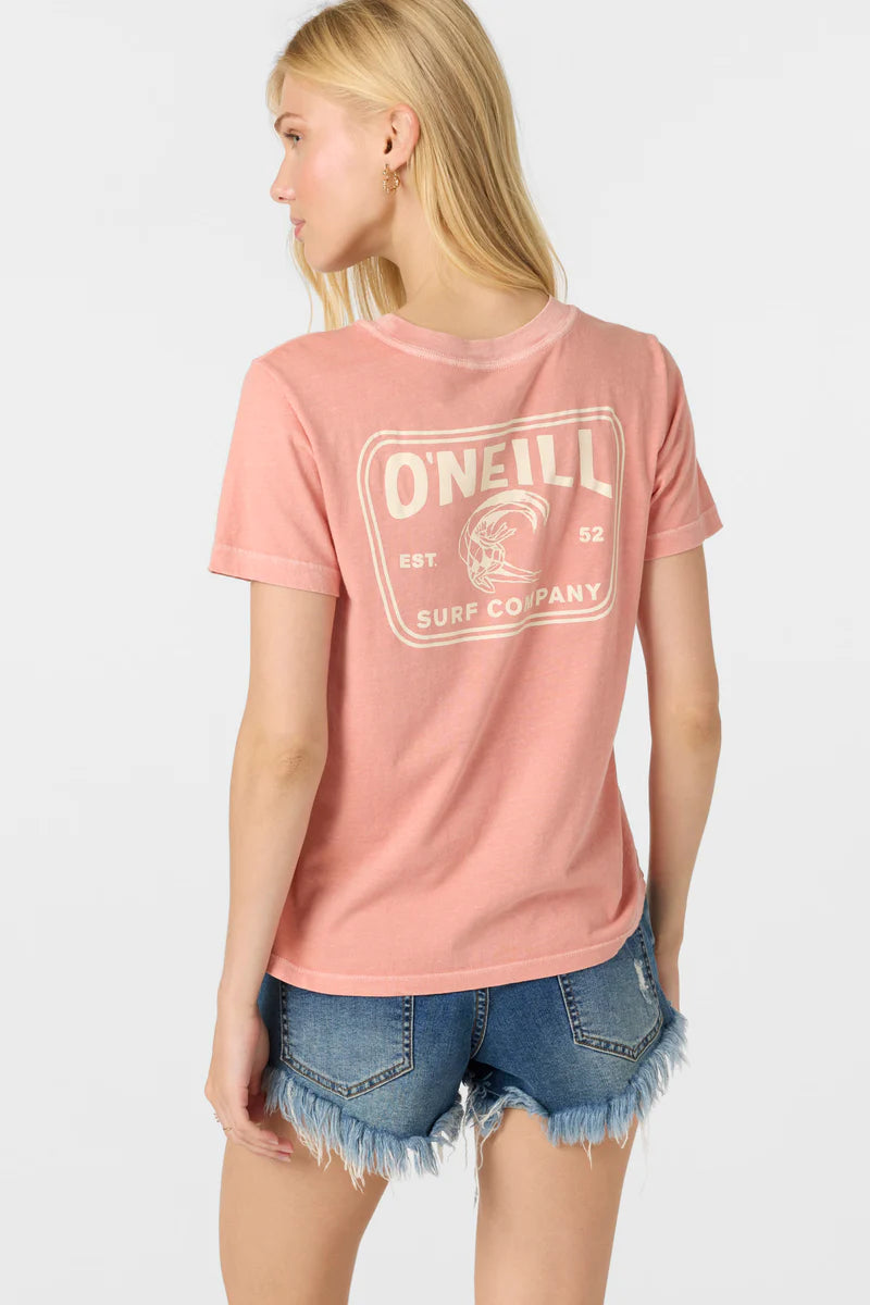 O'NEILL CORAL CREST WOMENS TEE - CANYON CLAY