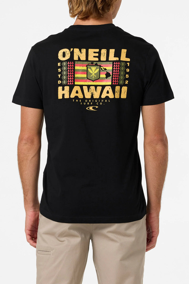 O'NEILL STACKER HAWAII CLASSIC TEE - BLACK