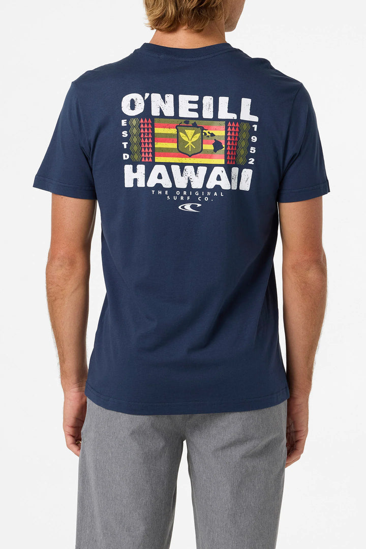 O'NEILL STACKER HAWAII CLASSIC TEE - NAVY