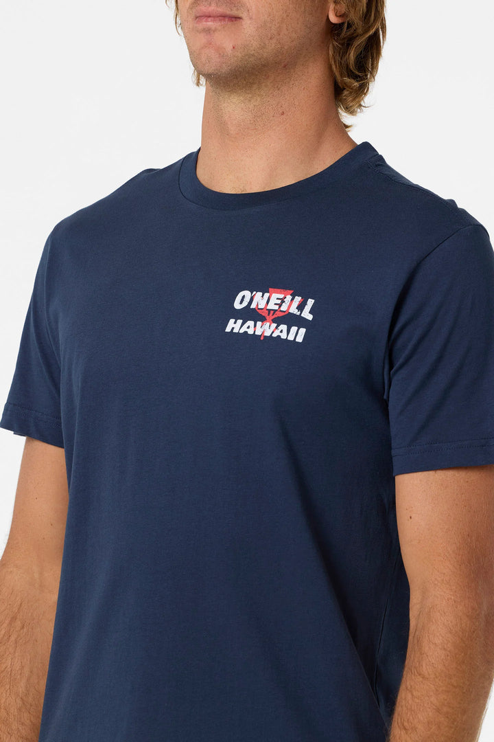 O'NEILL STACKER HAWAII CLASSIC TEE - NAVY