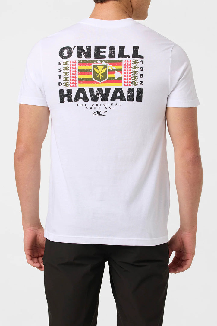 O'NEILL STACKER HAWAII CLASSIC TEE - WHITE