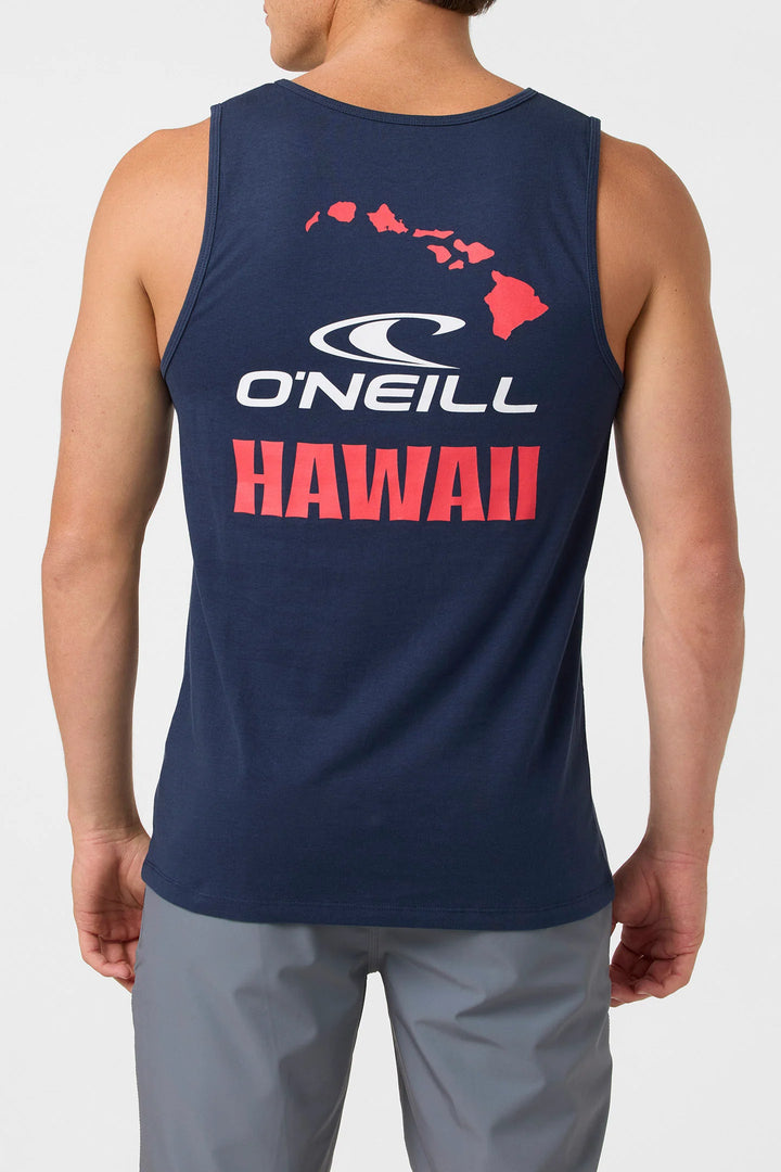 O'NEILL SQUARE UP HAWAII TANK TOP - NAVY