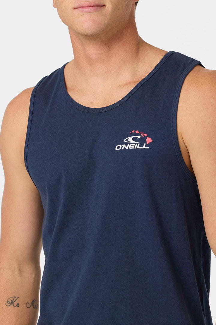 O'NEILL SQUARE UP HAWAII TANK TOP - NAVY