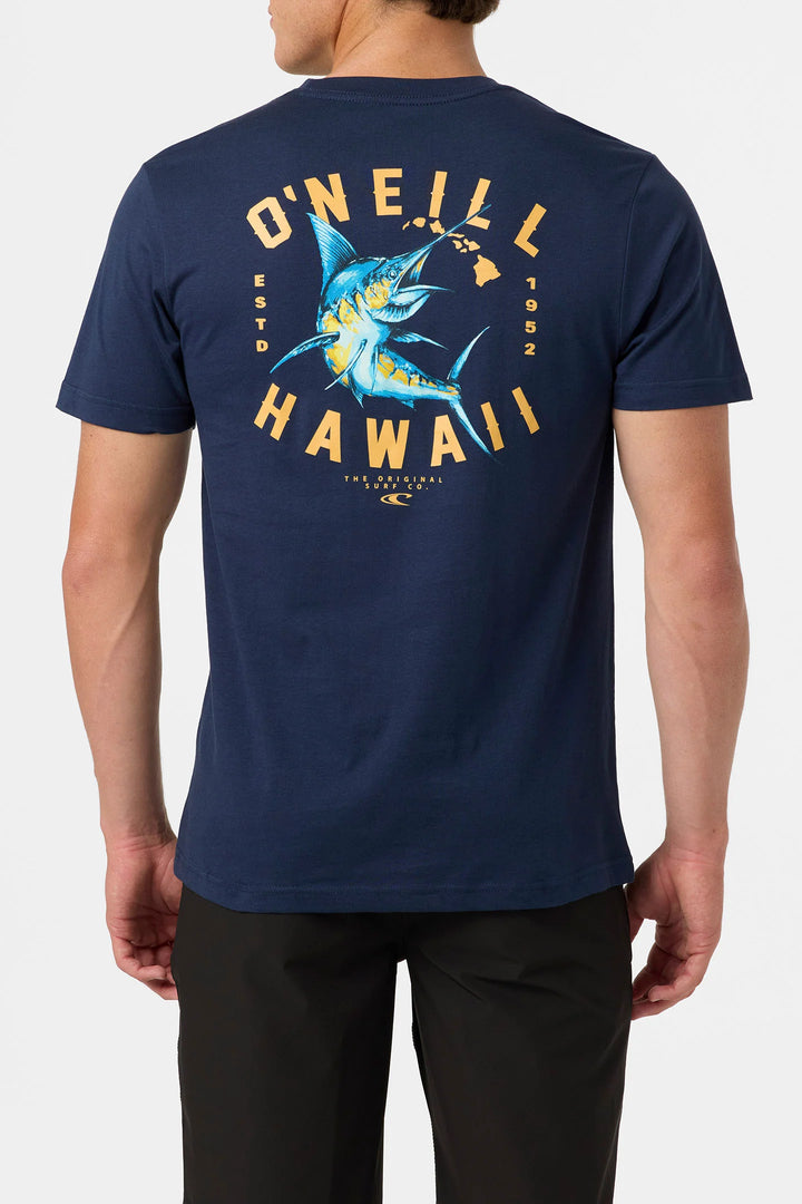 O'NEILL MARLIN HAWAII CLASSIC TEE - NAVY