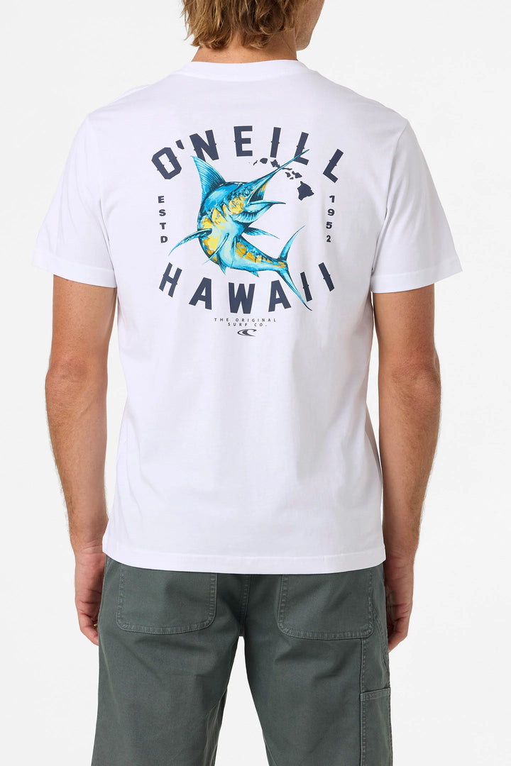 O'NEILL MARLIN HAWAII CLASSIC TEE - WHITE