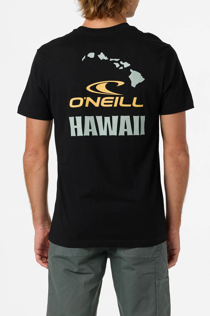 O'NEILL SQUARE UP HAWAII CLASSIC TEE - BLACK