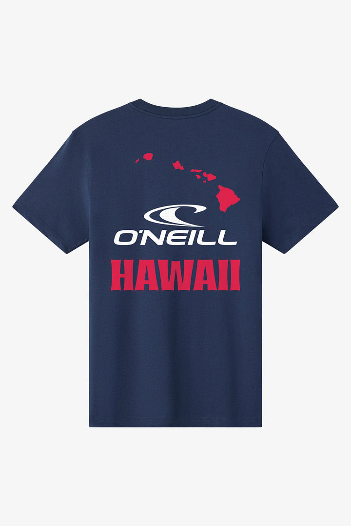 O'NEILL SQUARE UP HAWAII CLASSIC TEE - NAVY