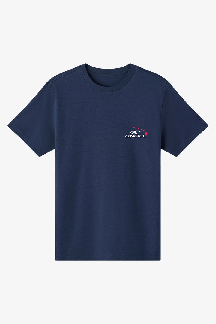 O'NEILL SQUARE UP HAWAII CLASSIC TEE - NAVY