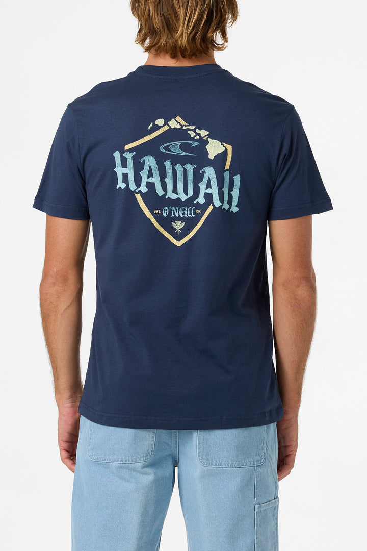 O'NEILL SHIELD HAWAII CLASSIC TEE - NAVY