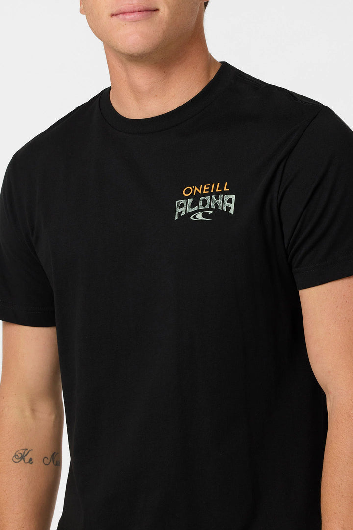 O'NEILL ALOHA HAWAII CLASSIC TEE - BLACK