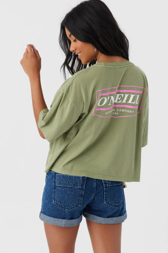 O'NEILL WORK WEAR WOMENS TEE - GREEN