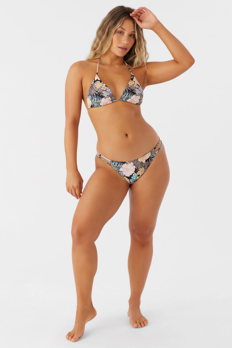 O'NEILL MACAW TROPICAL CARDIFF BIKINI BOTTOM - BLACK