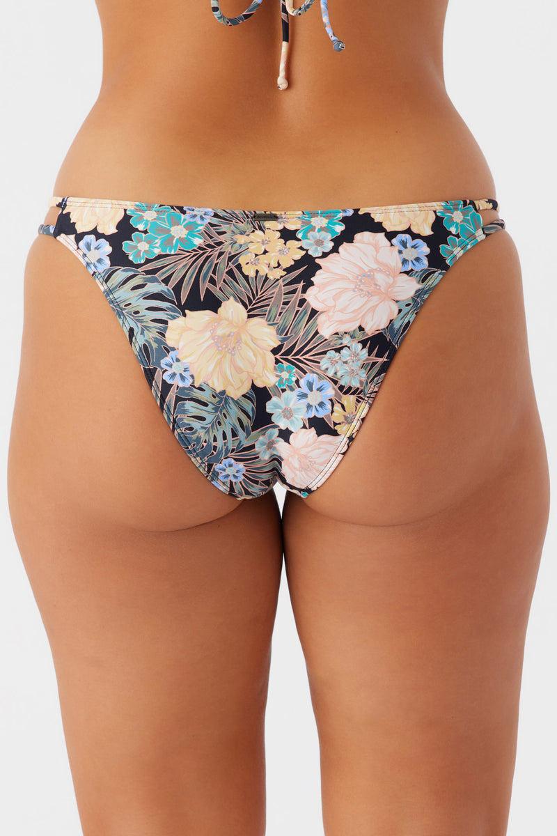 O'NEILL MACAW TROPICAL CARDIFF BIKINI BOTTOM - BLACK