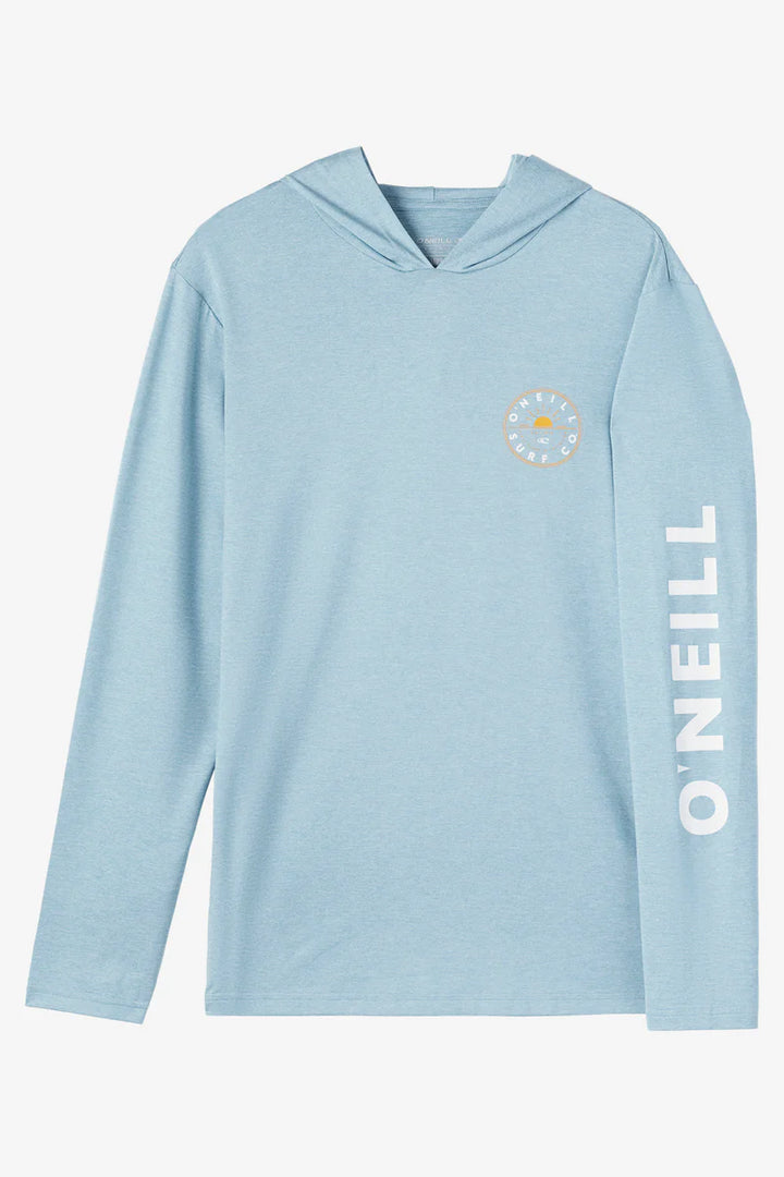 O'NEILL TRVLR UPF LONG SLEEVE HOODED TEE BEAMS - LIGHT BLUE (HSMY)
