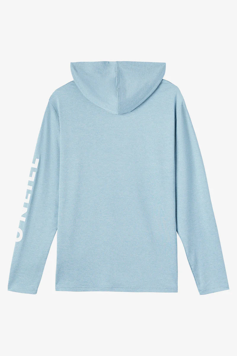 O'NEILL TRVLR UPF LONG SLEEVE HOODED TEE BEAMS - LIGHT BLUE (HSMY)