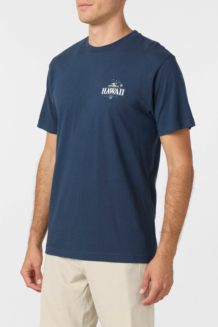 O'NEILL HORIZON LINES TEE - NAVY BLUE