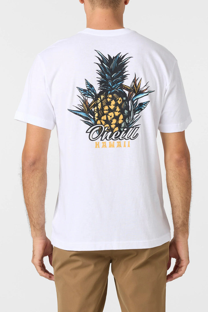 O'NEILL PINEAPPLES & BIRDS TEE - WHITE
