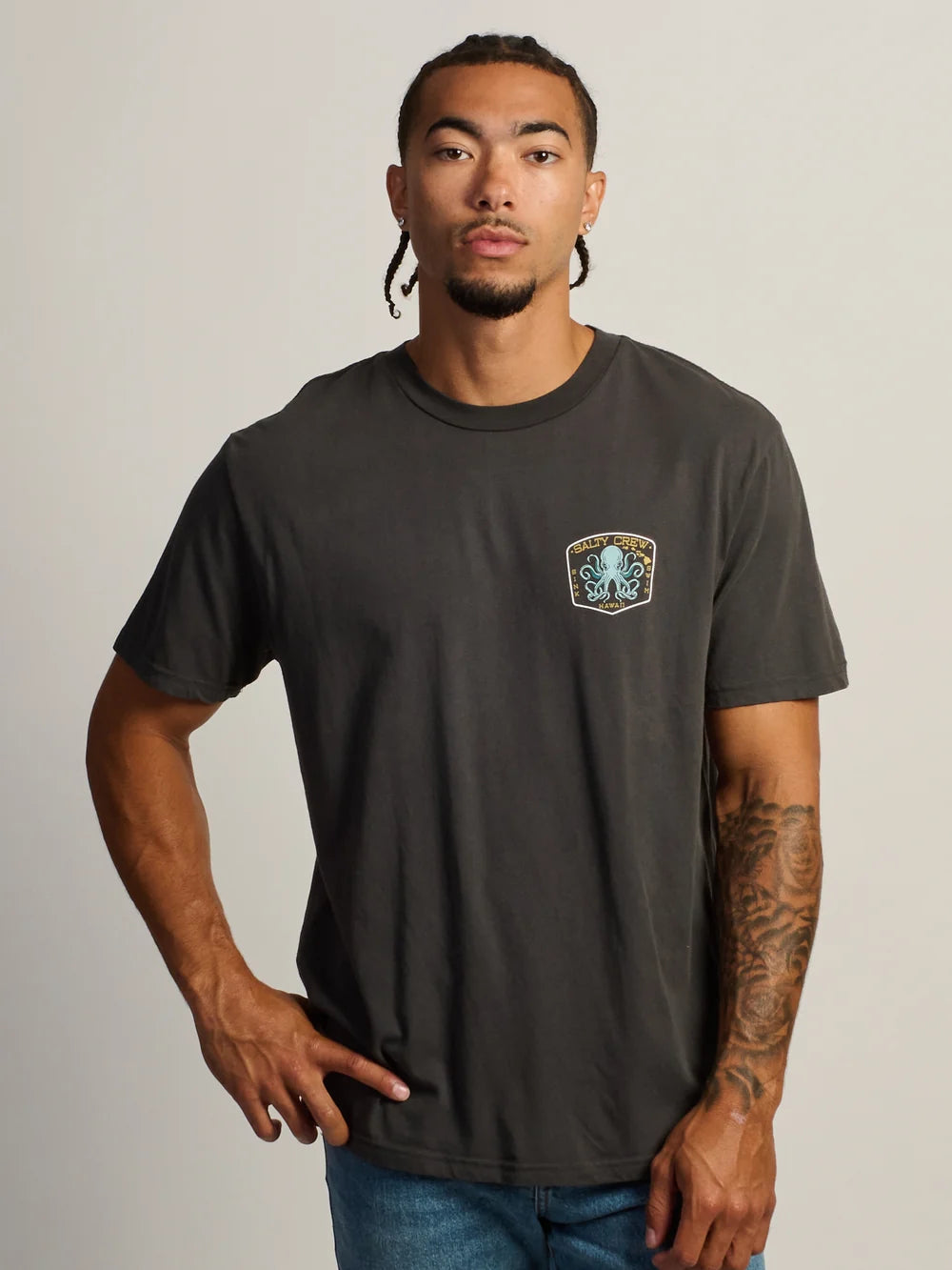 SALTY CREW HI TAKO CLUB TEE - BLACK