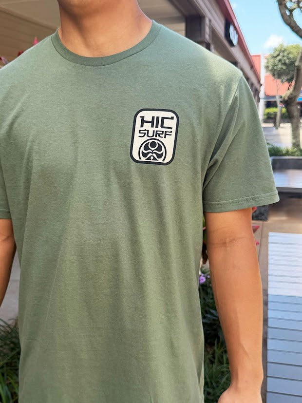 HIC SAMURAI SURFER TEE - MIL GREEN