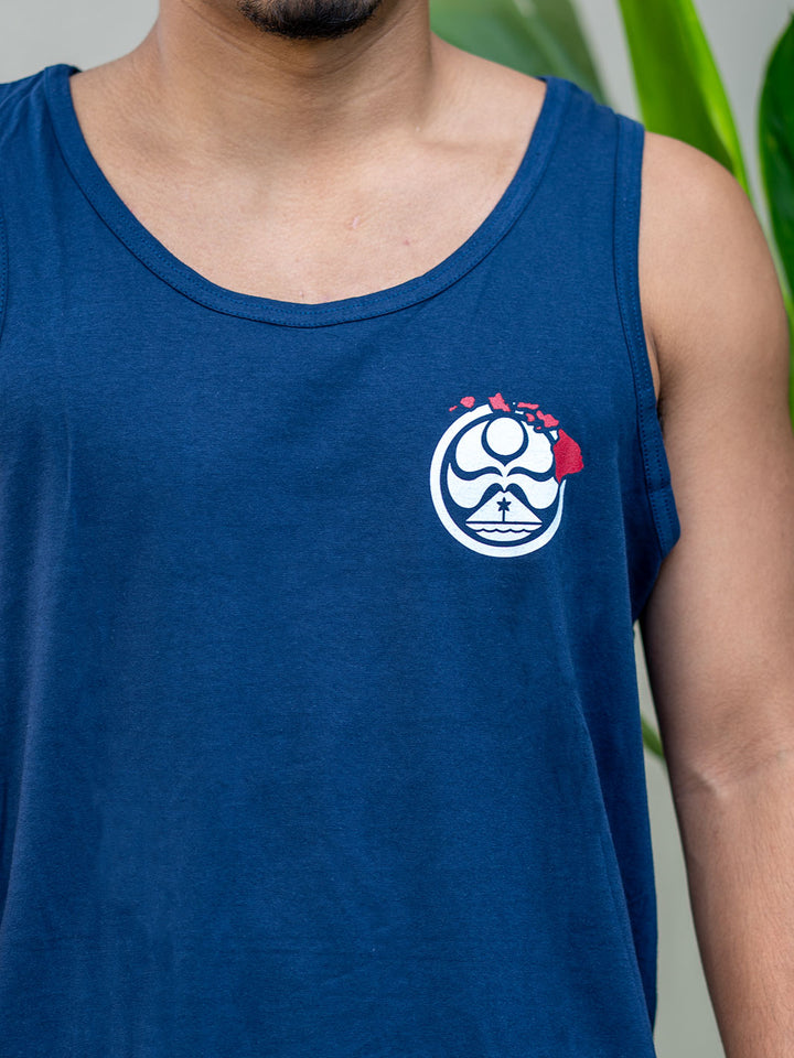 HIC SHAKA CHAIN TANK TOP - NAVY