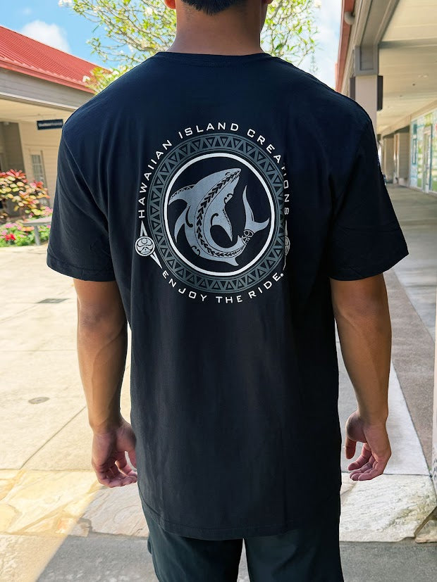 HIC SHARK BITE BIG BRADDAH TEE - BLACK