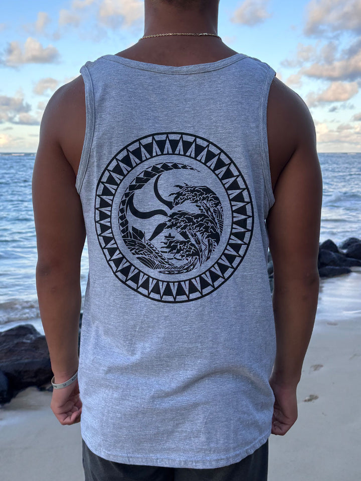 HIC MANJI DOT TANK TOP - HEATHER GRAY