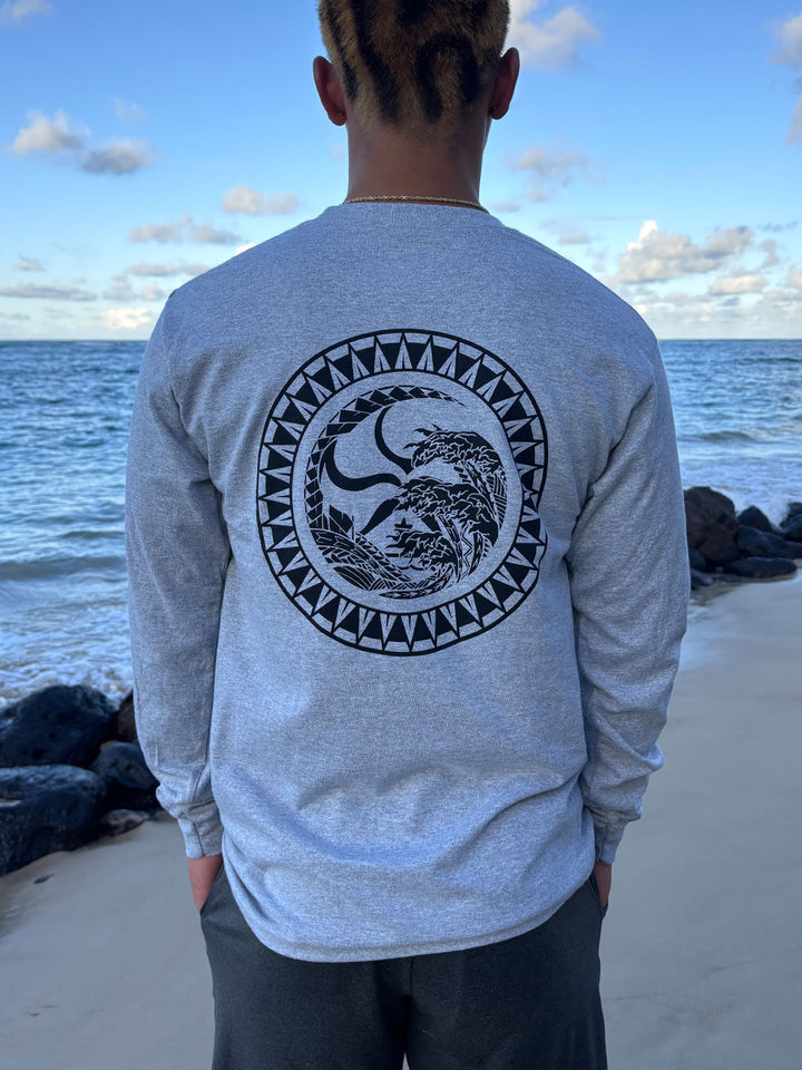 HIC MANJI DOT LONG SLEEVE - HEATHER GRAY