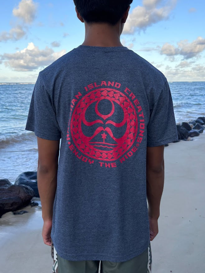 HIC APIA DOT TEE - HEATHER NAVY