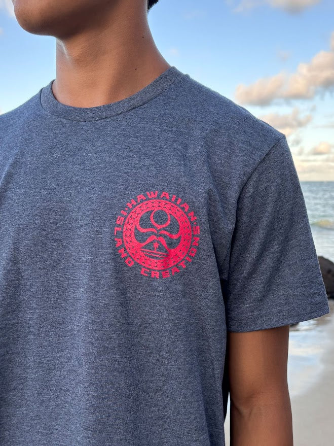 HIC APIA DOT TEE - HEATHER NAVY