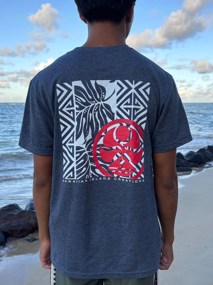 HIC TAPA BLOCKER TEE - HEATHER NAVY