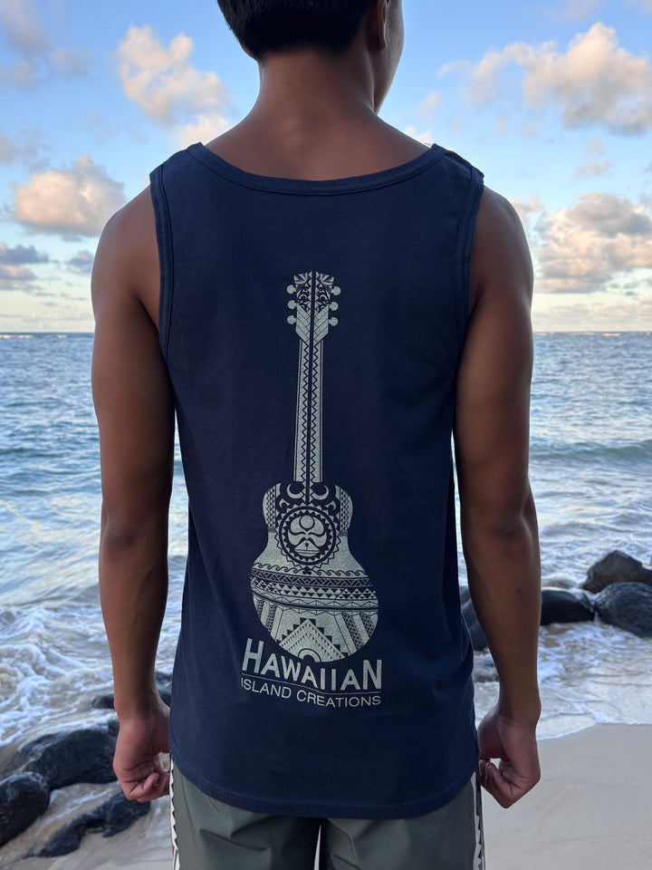 HIC HAWAIIAN SOUL TANK TOP - NAVY BLUE