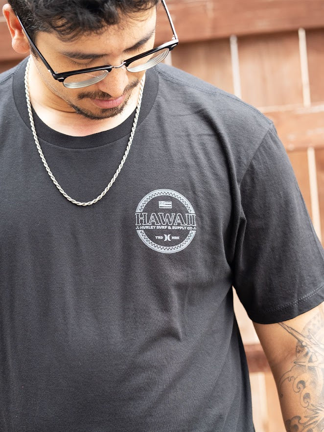 HURLEY SIMPLY TEE - BLACK