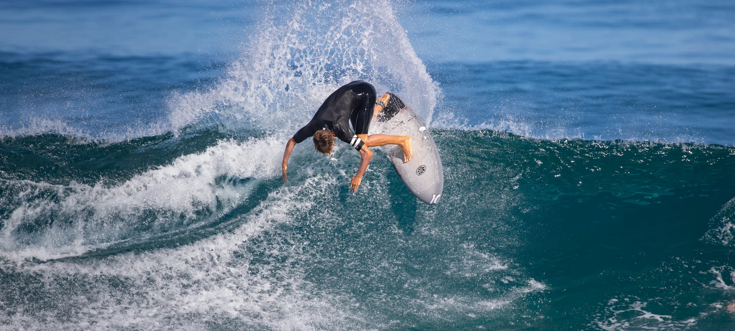 Luke Tema at Rocky Point on Oahu's North Shore.