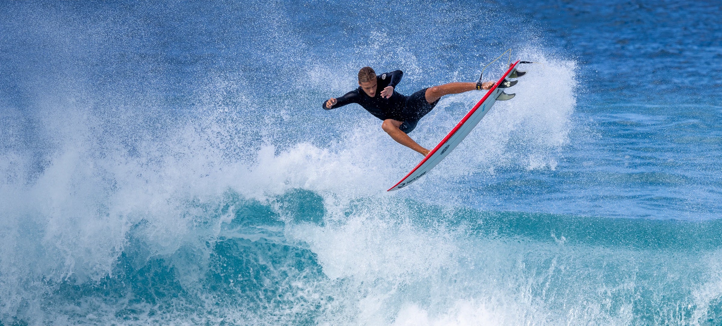 Merrik Mochkatel flying high at Rocky Point.