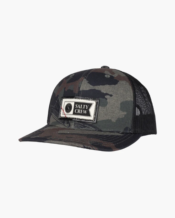 SALTY CREW TOPSTITCH RETRO TRUCKER - CAMO