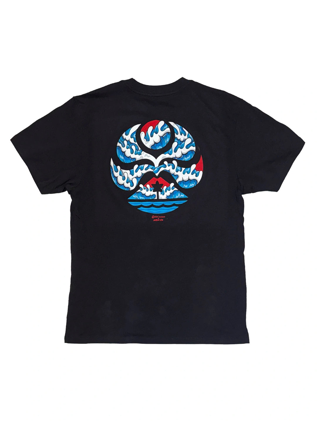HIC THE WAVE AARON KAI BIG BRADDAH TEE - BLACK