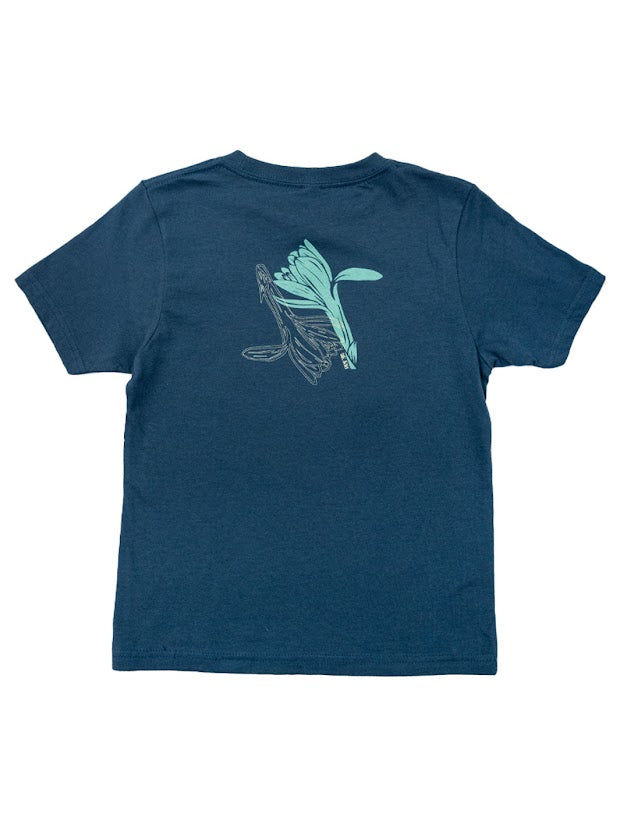 HIC TUBEROSE GIRLS TEE - INDIGO