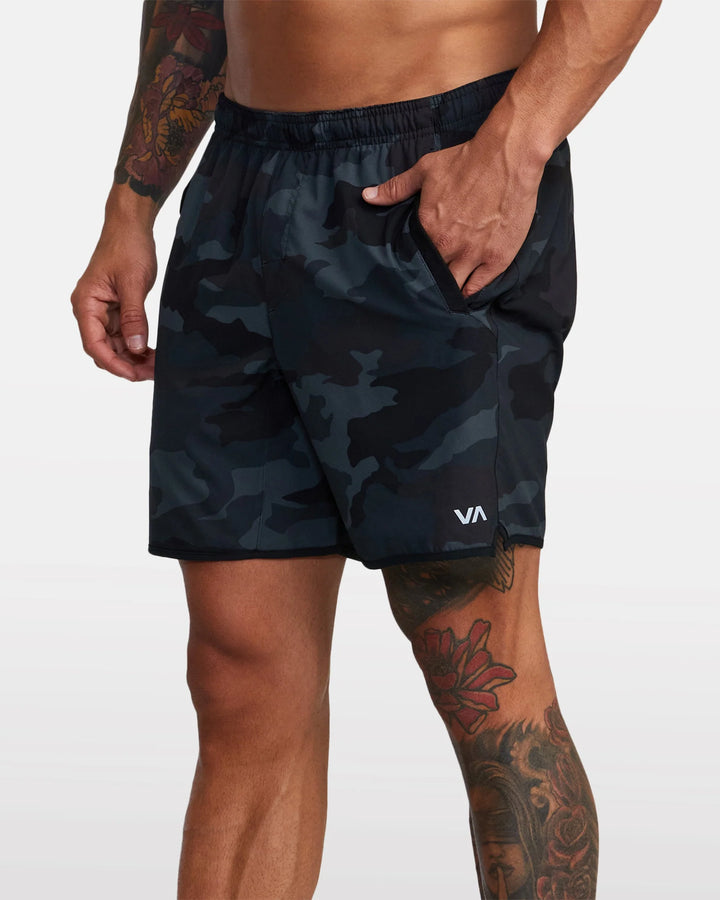 RVCA YOGGER STRETCH 17" SHORT - CAMO (CAM)