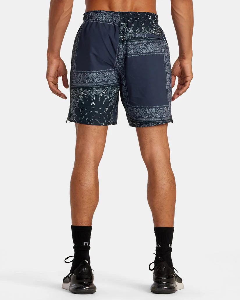 RVCA YOGGER STRETCH 17" SHORTS - BLUE