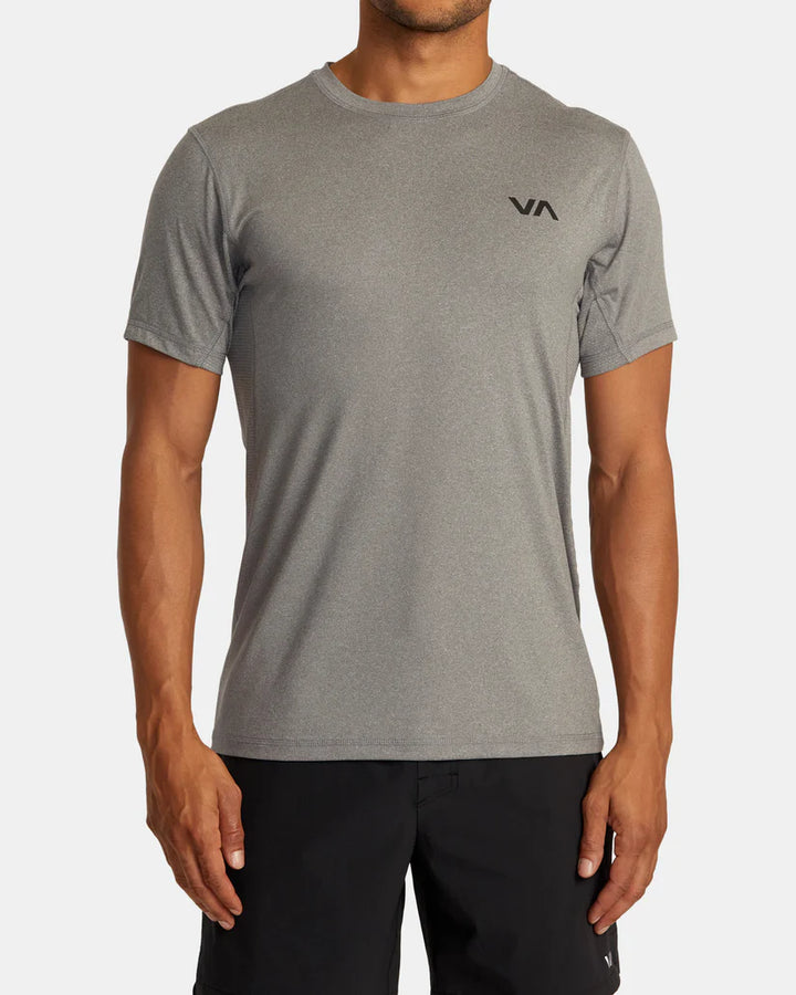 RVCA SPORT VENT TEE - HEATHER GRAY