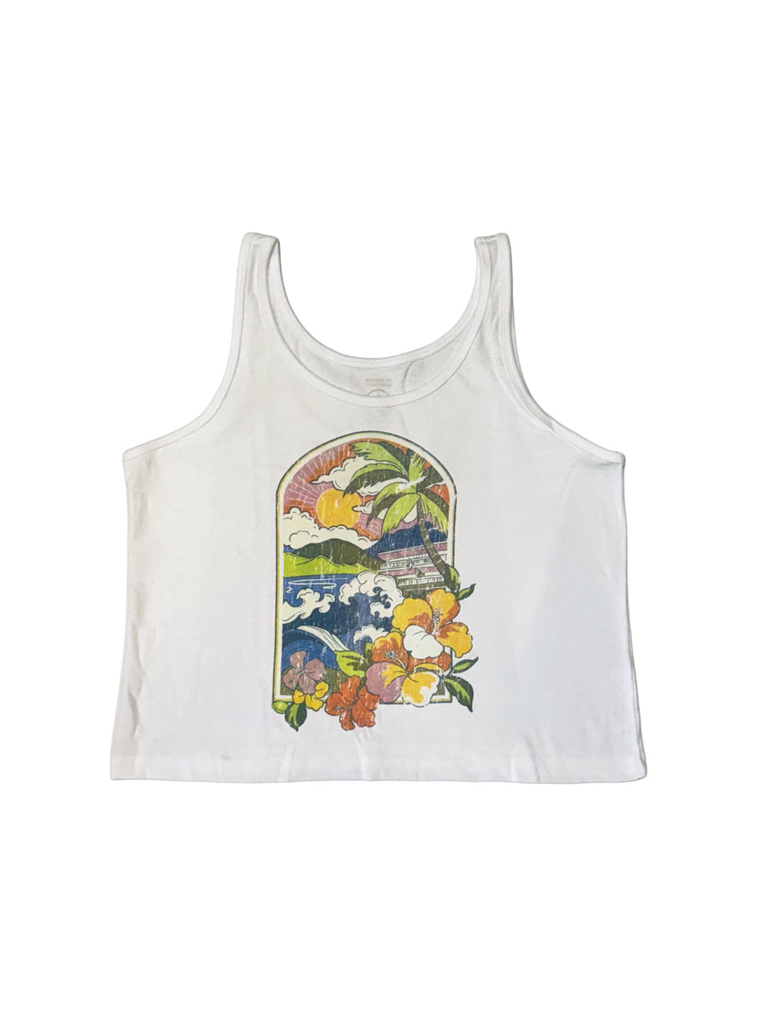 VOLCOM VIEW POINT BANK WOMENS TANK TOP - WHITE