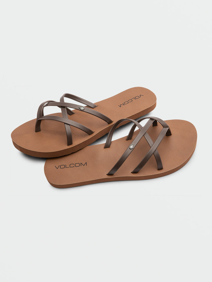 VOLCOM NEW SCHOOL II WOMENS SANDAL - BROWN